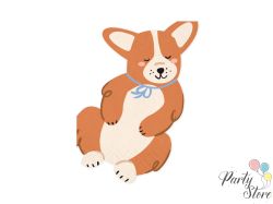 Салфетки Корги, 11x15 см, микс (1 пкт. / 12 бр.)