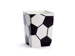 Кутии за пуканки Футбол, микс 7x7x12см (1 пкт. / 6 бр.)