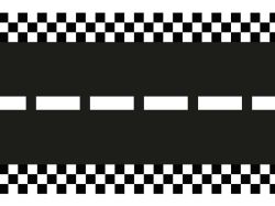 Пътека за маса „Състезателна писта“, нетъкан текстил, 40 x 500 см