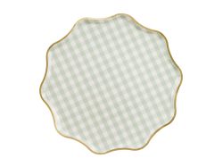 Чинии с каре, 23 см, микс (1 пкт. / 6 бр.)