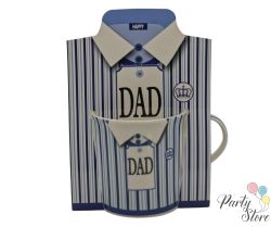 Чаша „DAD“ с подаръчна опаковка – синя | Подарък за баща