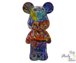 Декоративна фигура „Графити мече“ – 35 см