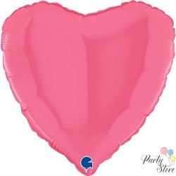 Фолиев балон сърце -розова дъвка