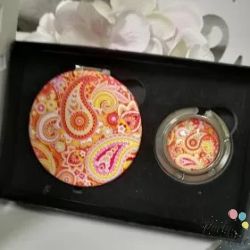 Дамски Подаръчен Комплект Огледалце и Закачалка за Чанта