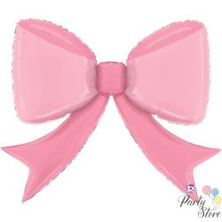 Голям фолиев балон „Розова панделка“ – 41" (104 см)