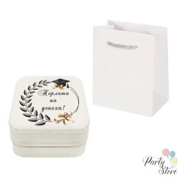 Луксозна бижутерка „Перлата на успеха“ с истинска перла в мида и колие