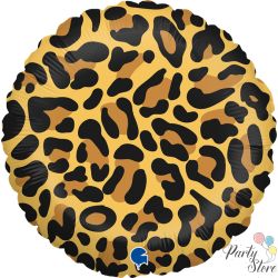 Фолиев балон кръг леопард 46 см 
