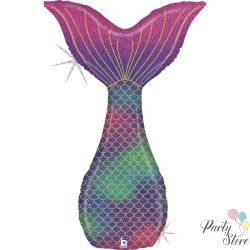 Фолиев балон опашка на русалка 117 см Glitter