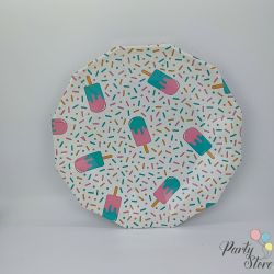 Xартиена чиния сладолед 9" (1 пкт. / 8 бр.)