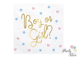 Салфетки Момче или Момиче, 33х33 см. (1 пкт. / 20 бр.)