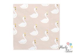 Салфетки Lovely Swan 33х33см  (1 пкт. / 20 бр.)