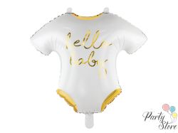 Фолиев балон Baby romper - Hello Baby, 51x45cm, бял
