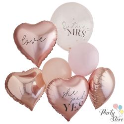 Балони за моминско парти от розово злато (1 пкт. / 9 бр.)