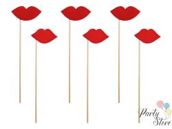 Фото реквизит Устни (1 пкт. / 6 бр.)