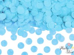 Оръдие за конфети с разкриване на пола - Готово за пукане синьо 60 см