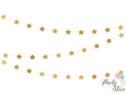 Гирлянд Звезди златен 3.6м