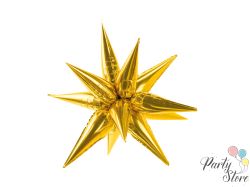 Фолиев балон Star 3D 70см златен