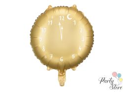 Фолиев балон Часовник - Златен