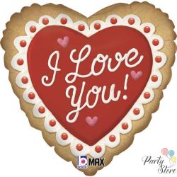 Балон Сърце "I love you" 45см.