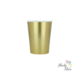 Хартиена чаша златна 9OZ (1 пкт. / 8 бр.)