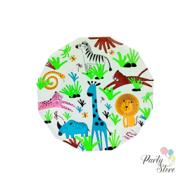Xартиена чиния джунгла 7" (1 пкт. / 8 бр.)
