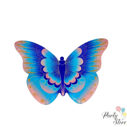 Xартиена чиния 3D пеперуда (1 пкт. / 8 бр.)