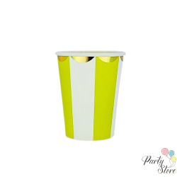 Хартиена чаша жълт бонбон 9OZ (1 пкт. / 8 бр.)