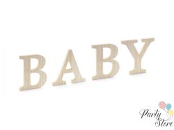 Дървен надпис БЕБЕ 16.5-21.5х19.5см