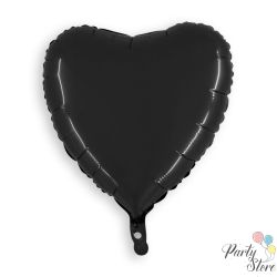 Фолиево сърце черно 45 cm / 18 inches