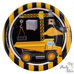 Xартиена чиния Багер 23см (1 пкт. / 8 бр.)