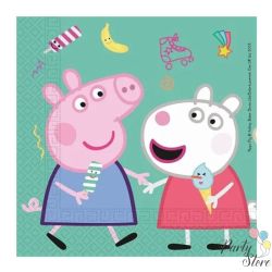 Салфетки Пепа Пиг, 33 х 33 см.  (20 бр. / 1 опк.) Peppa Pig