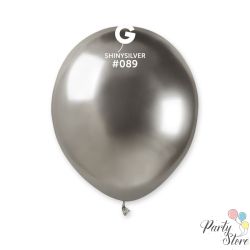 Латексови балони 13 см. хром сребърен ( 1 пкт./ 100 бр. )