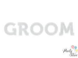 Лепенки за дрехи GROOM, бяло, 30x6см