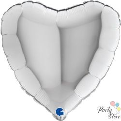 Балон „Сърце“ 18′ цвят: сребро