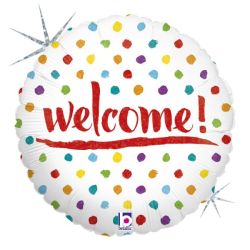 Фолиев балон “Welcome” – 18” / 46 см