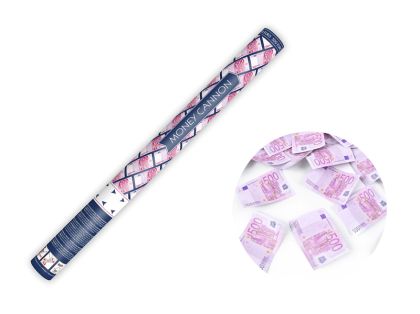 Оръдие с конфети с банкноти от 500 евро, микс, 60 см