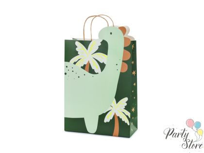 Подаръчна торбичка Динозавър, 10x24x37 см, микс