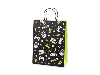 Подаръчна торбичка Геймпадове, 10x24x32 см, микс