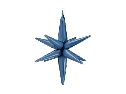 3D фолиен балон Звезда, 70 см, тъмносин