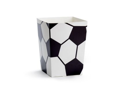Кутии за пуканки Футбол, микс 7x7x12см (1 пкт. / 6 бр.)