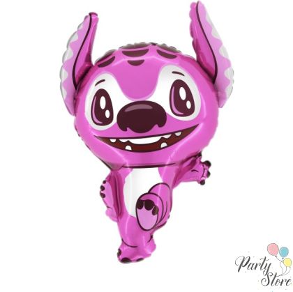 Фолиев балон „Розов Стич“ 36 инча / 91 см