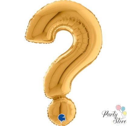 Фолиев балон „Въпросителен знак ?“ 40 инча / 102 см – златен