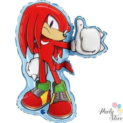 Фолиев балон “Sonic Knuckles” – червен, 26″ / 50×54 см