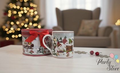 Коледна чаша “Коледни джуджета” в луксозна подаръчна кутия