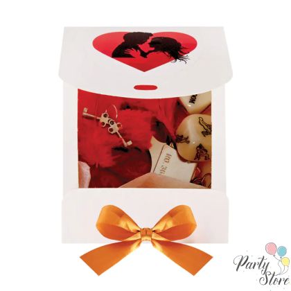 Kомплект "Арестувана за кражба на моето сърце!" с белезници, зарчета и перца