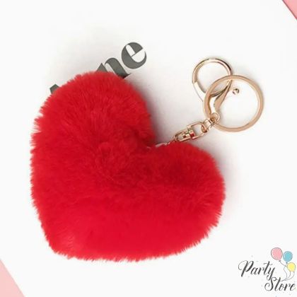 Плюшен ключодържател "Сърце" 