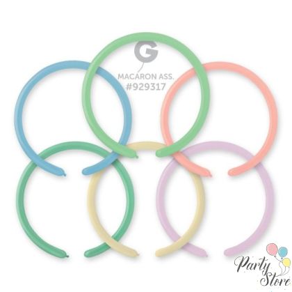 Моделиращи балони D2 “Macaron-mix #111“ 1′ 100бр.