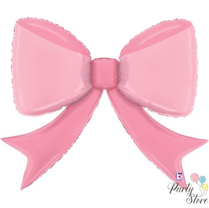 Голям фолиев балон „Розова панделка“ – 41" (104 см)