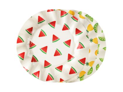 Чинии „Плодове“, 20.5 см, микс (1 пкт. / 6 бр.)