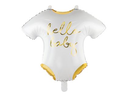 Фолиев балон Baby romper - Hello Baby, 51x45cm, бял